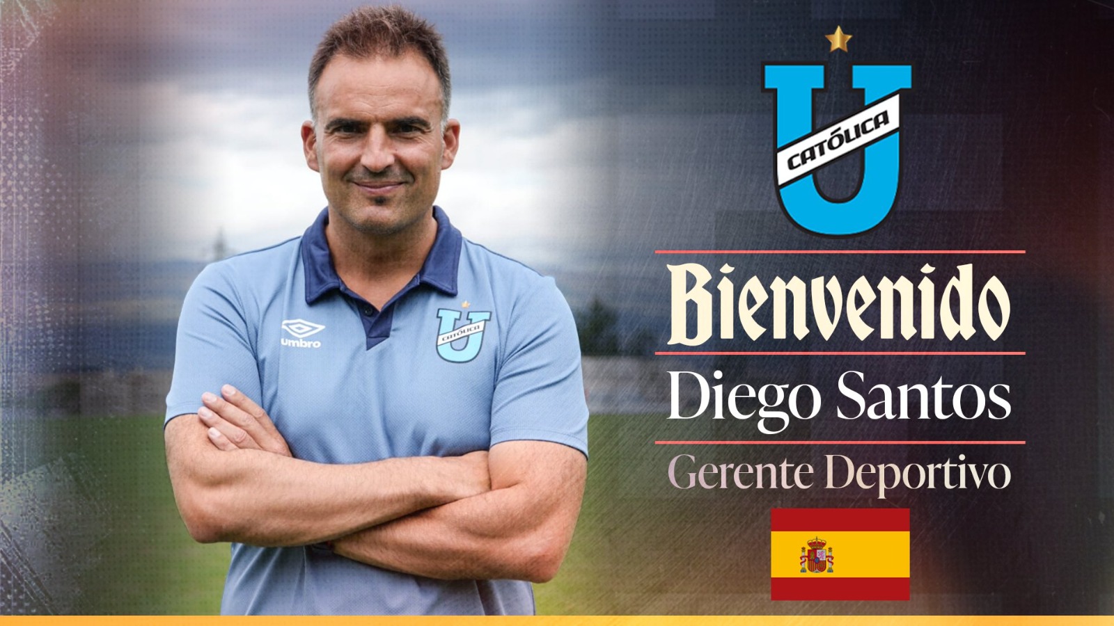 Universidad Católica incorpora a Diego Santos como gerente deportivo