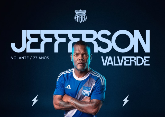 Jefferson Valverde fortalece el mediocampo de Emelec