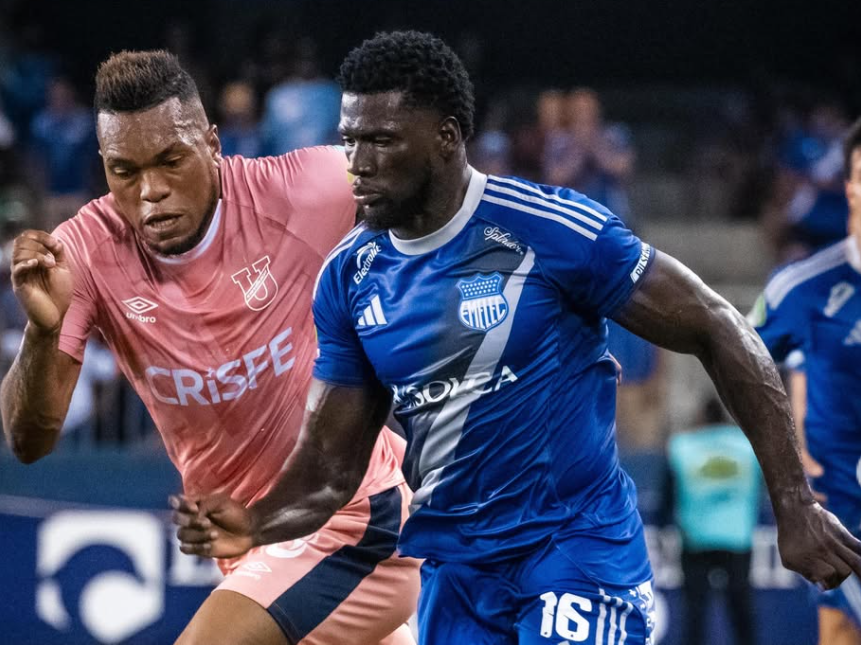 Quintero atrae interés de Vasco da Gama - Sergio Quintero en acción con Emelec