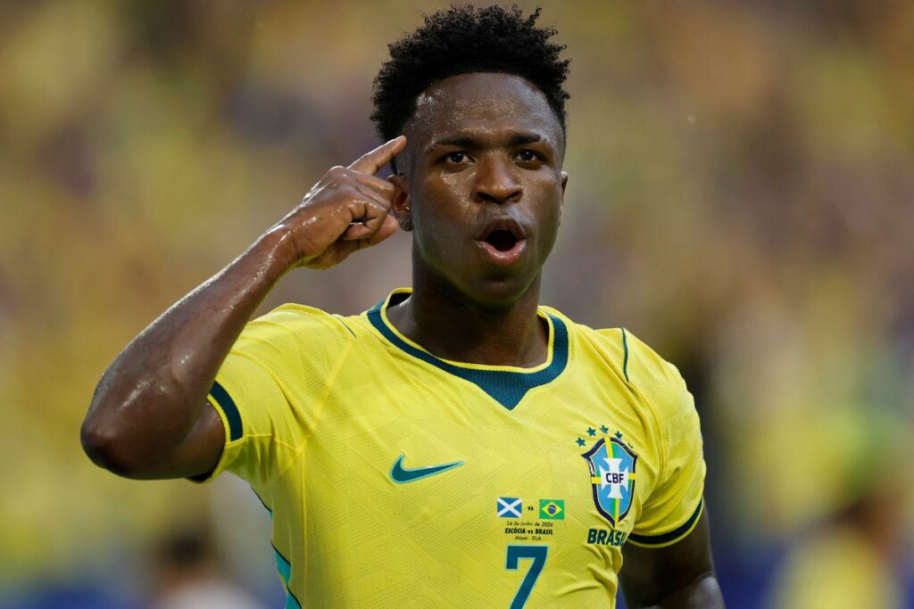 Arsenal considera fichar a Vinicius Junior - Vinicius Junior en acción con el Real Madrid