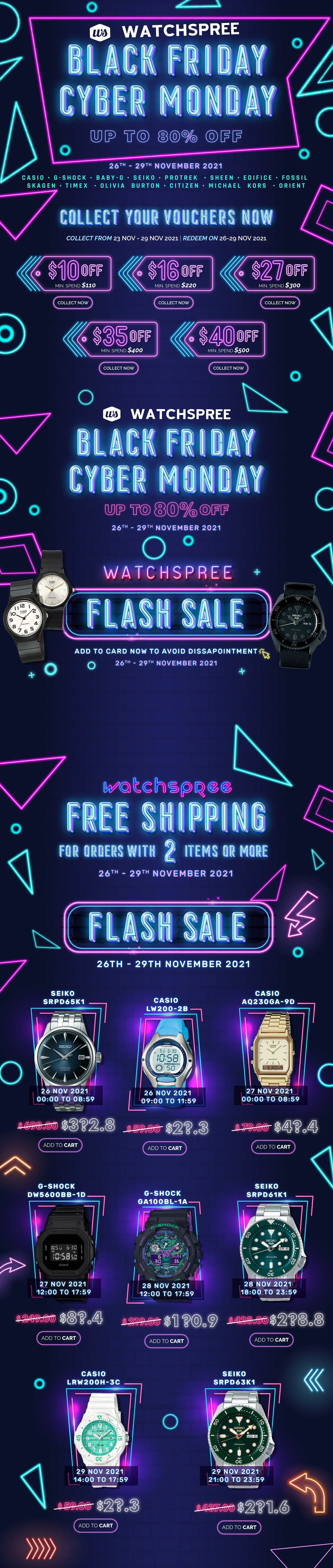 Watchspree marketing materials
