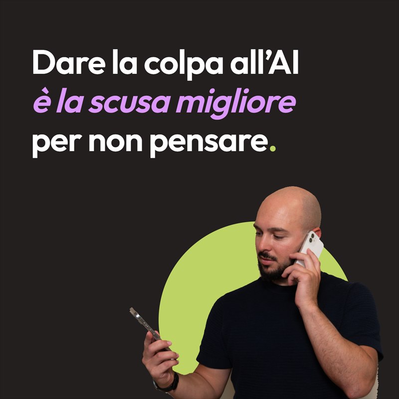 Dare la colpa all'AI è la scusa migliore per non pensare