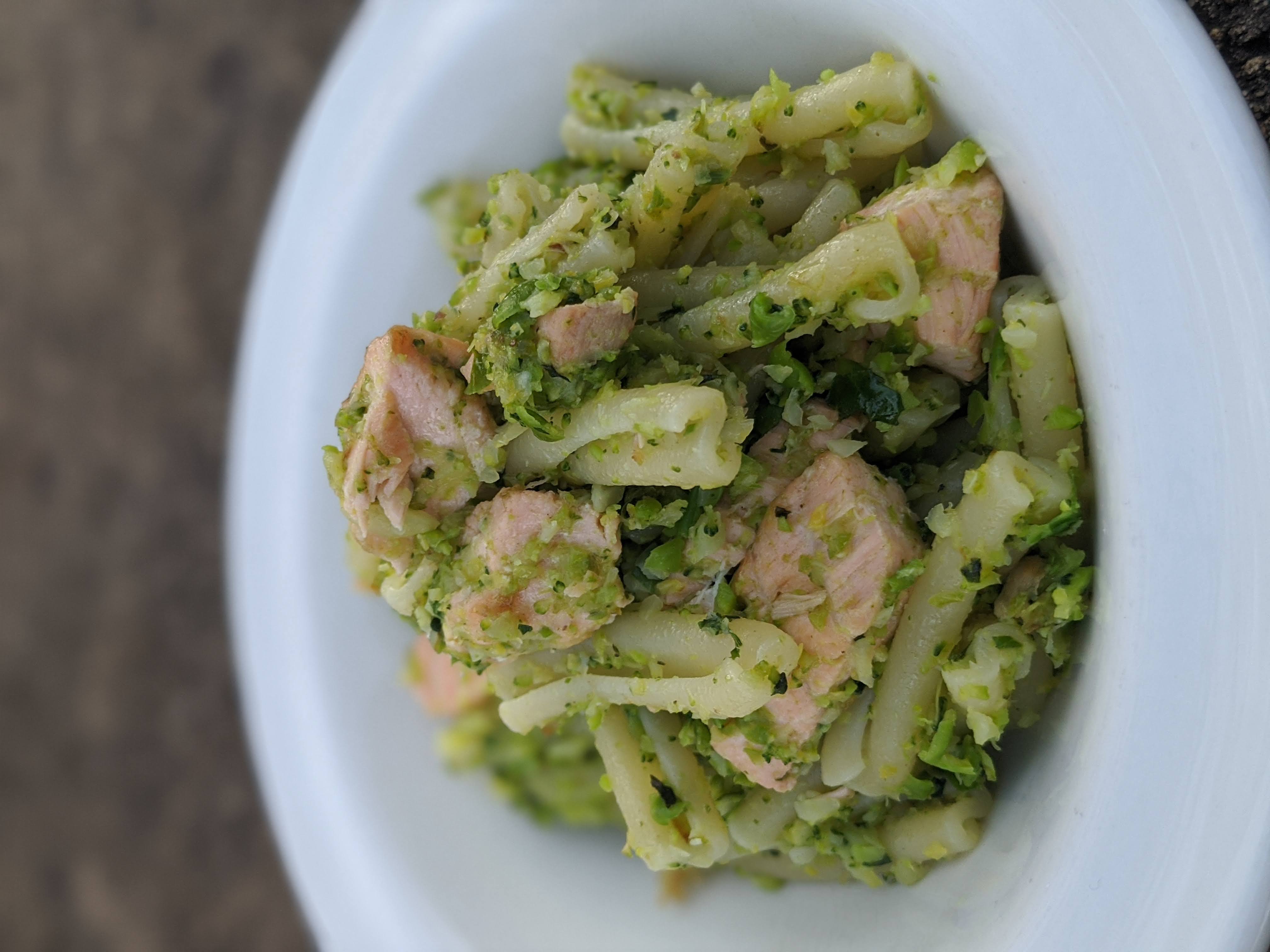 Salmon & Green Pesto Pasta