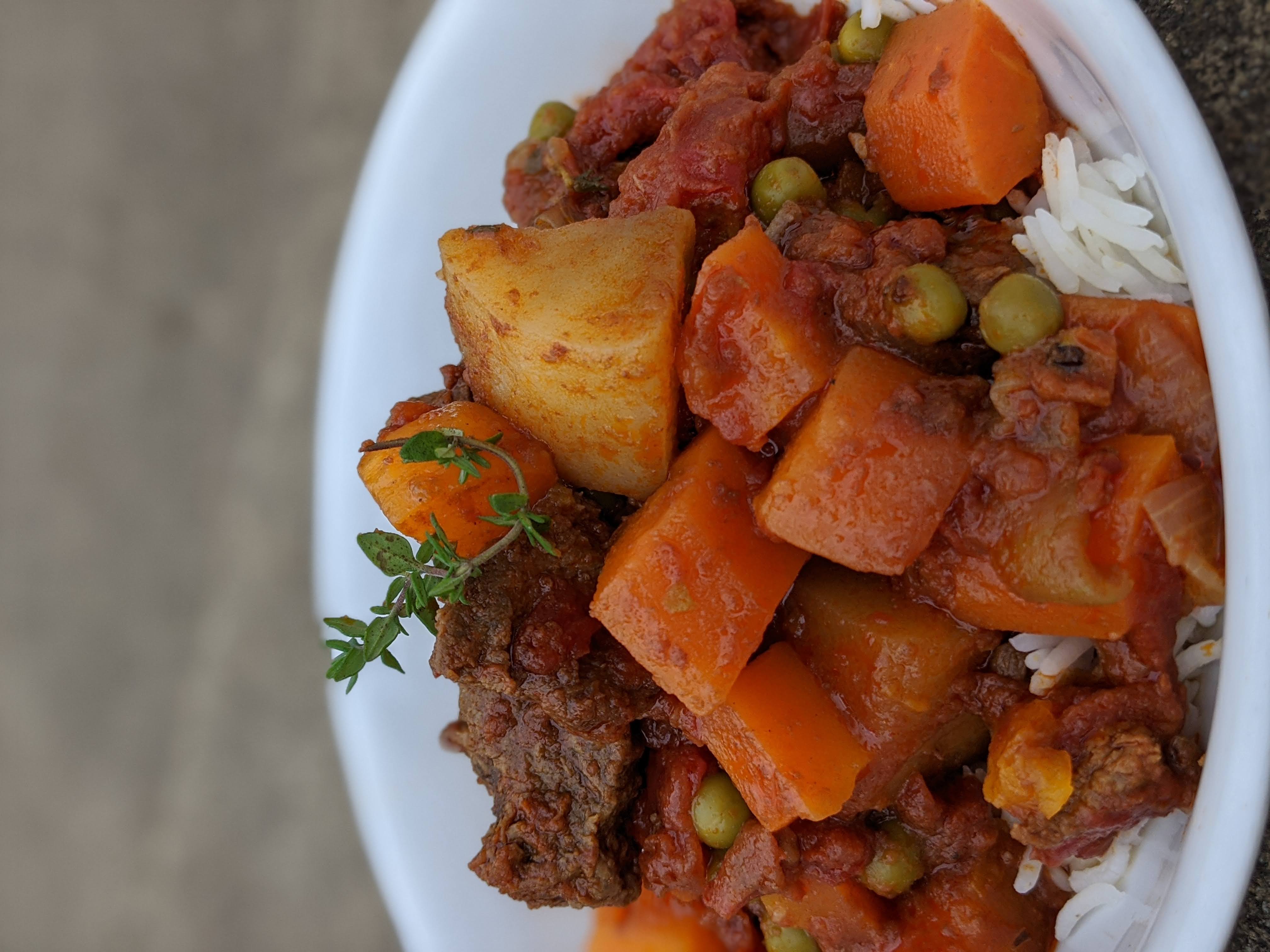 Veal, Thyme and Vegetable Goulash