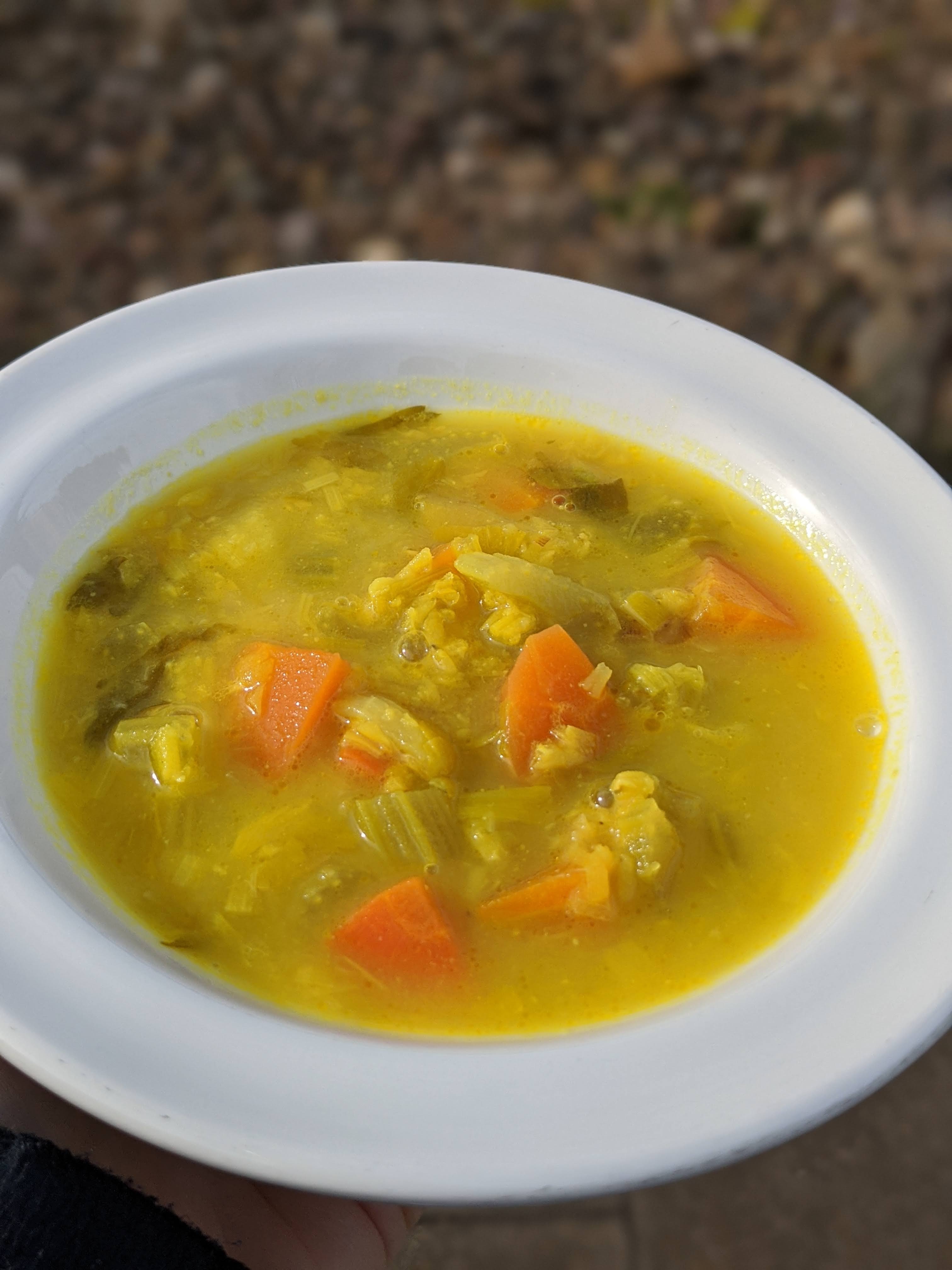 Turmeric, Lentil and Vegetable Soup