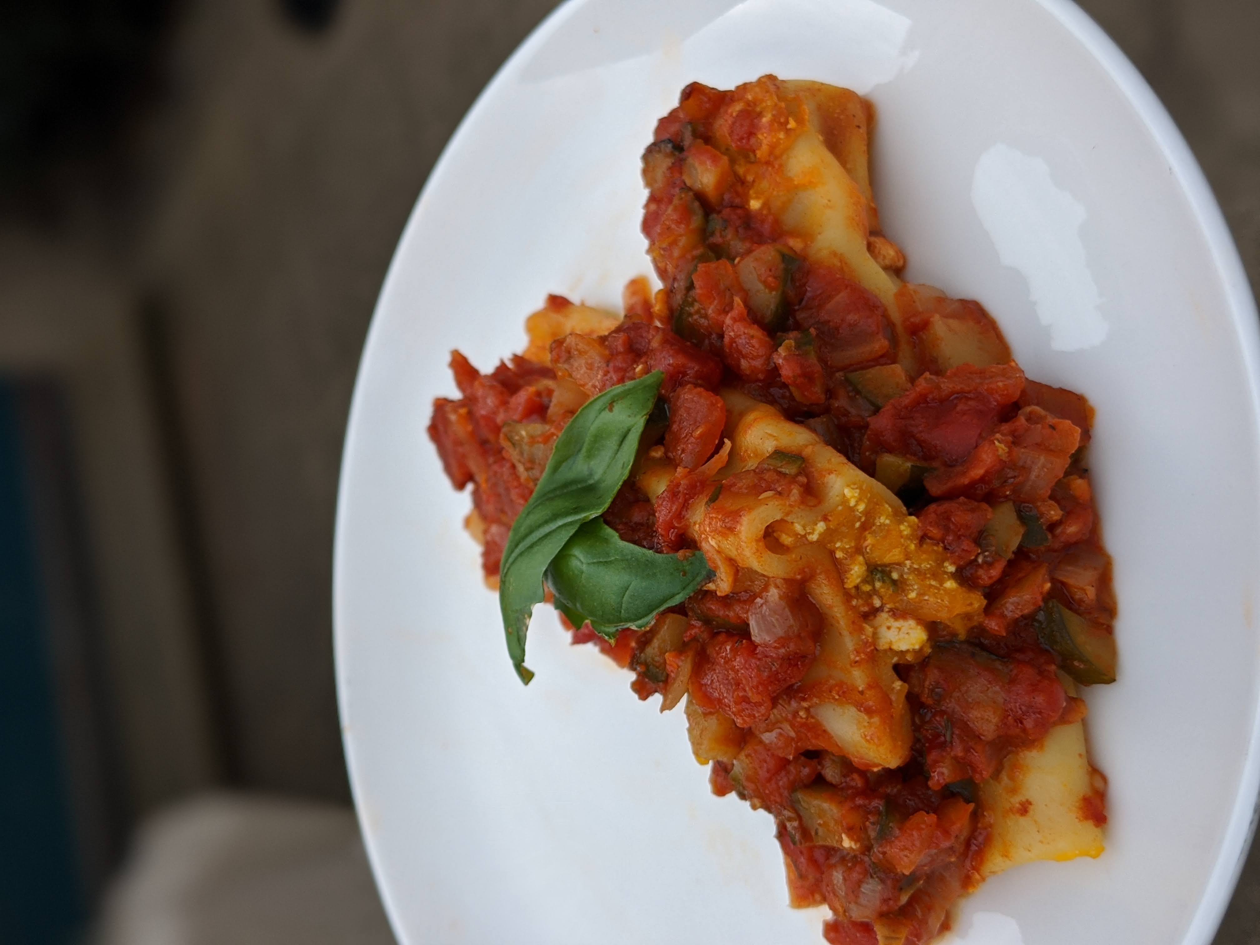 Baked Pumpkin, Spinach and Ricotta Cannelloni