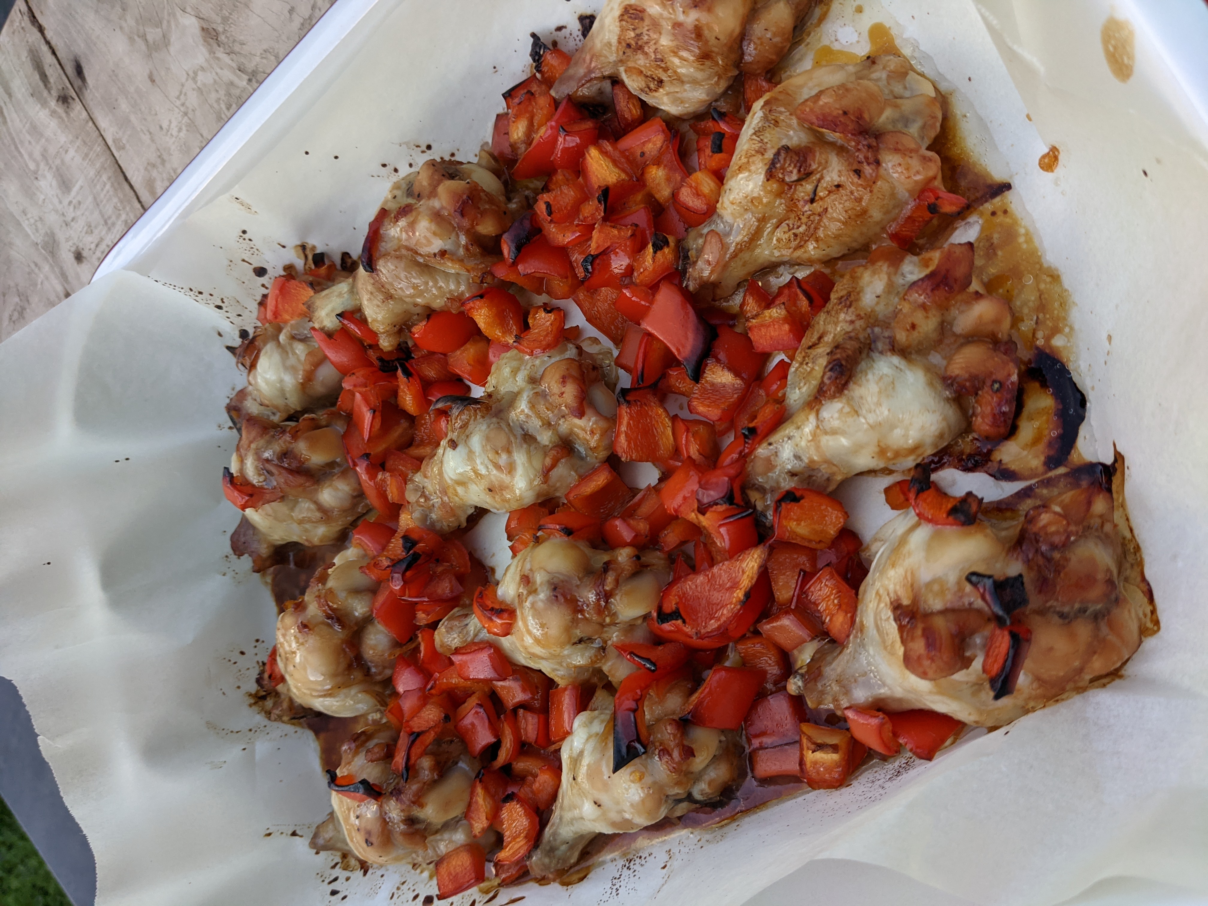 Baked Capsicum Chicken Drumlets