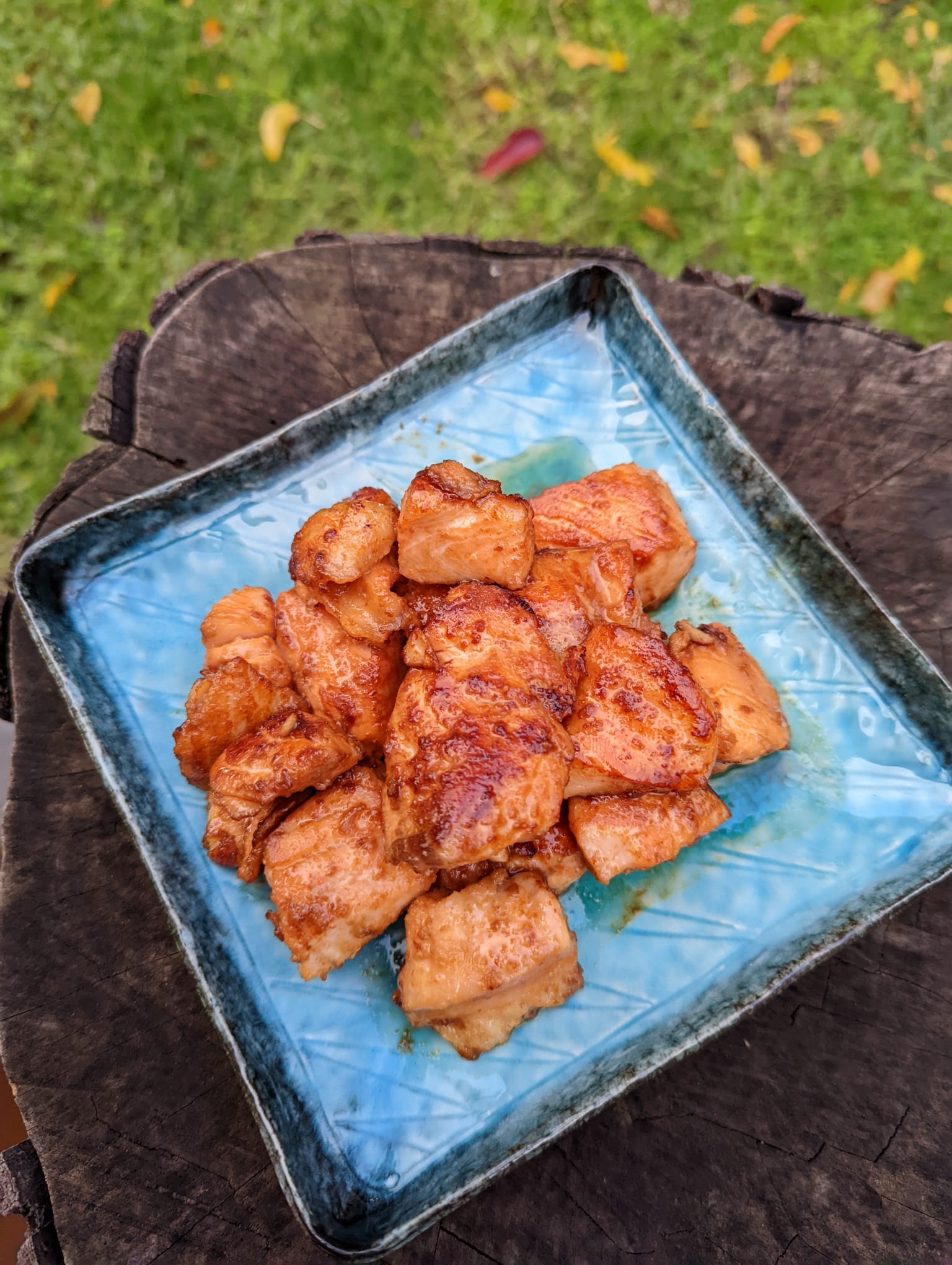 Asian Salmon Cubes