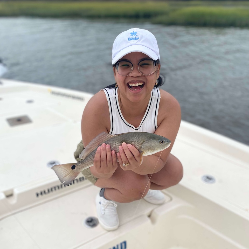 I'll complain the whole time leading up to going fishing, but once I'm in it, I'm having a blast!