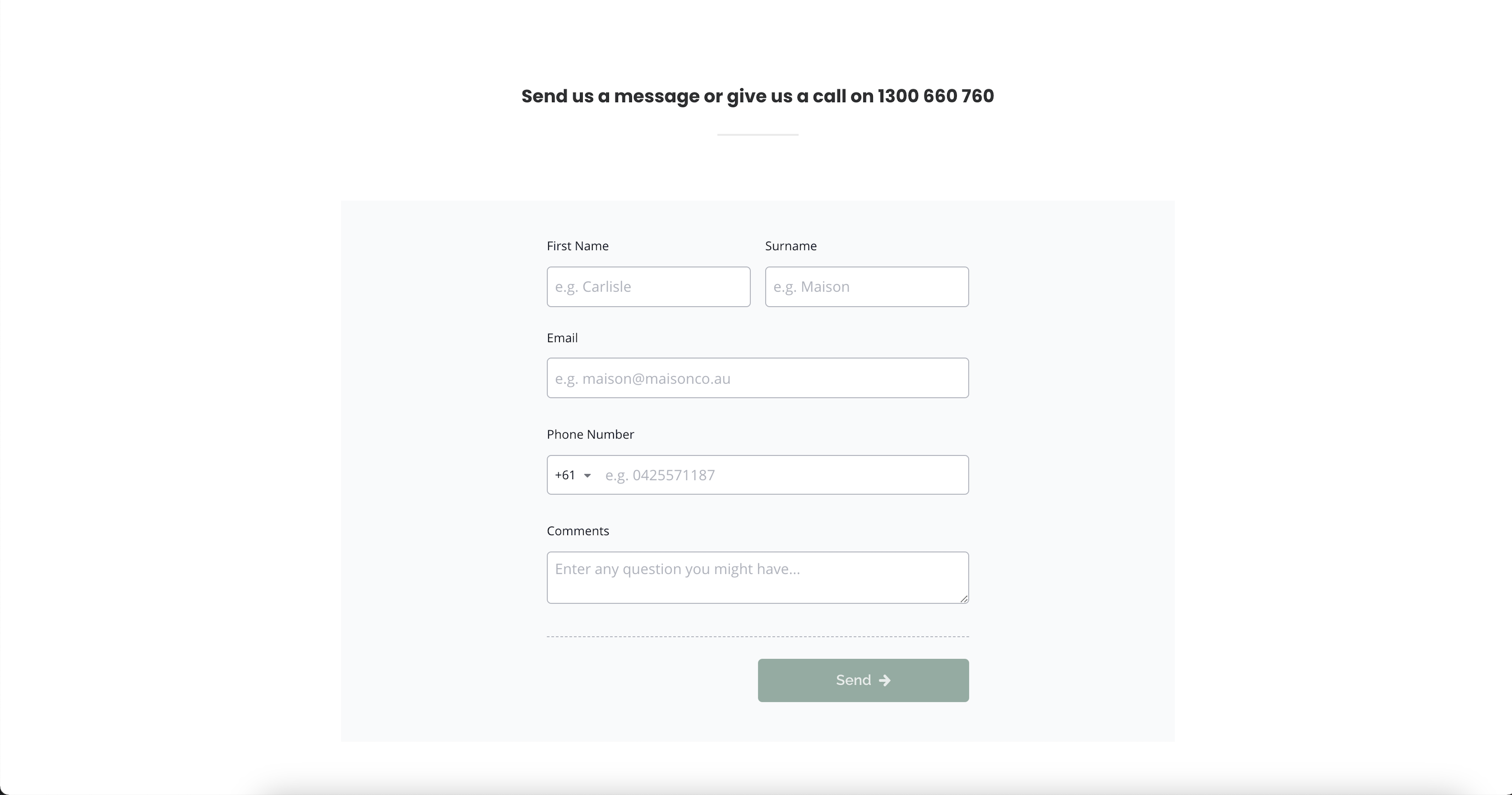 Salestrekker CRM webform
