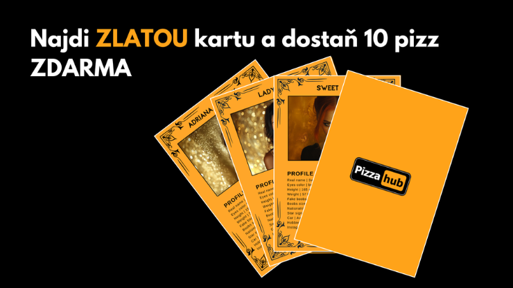 Najdi zlatou kartu a získej 10 pizz