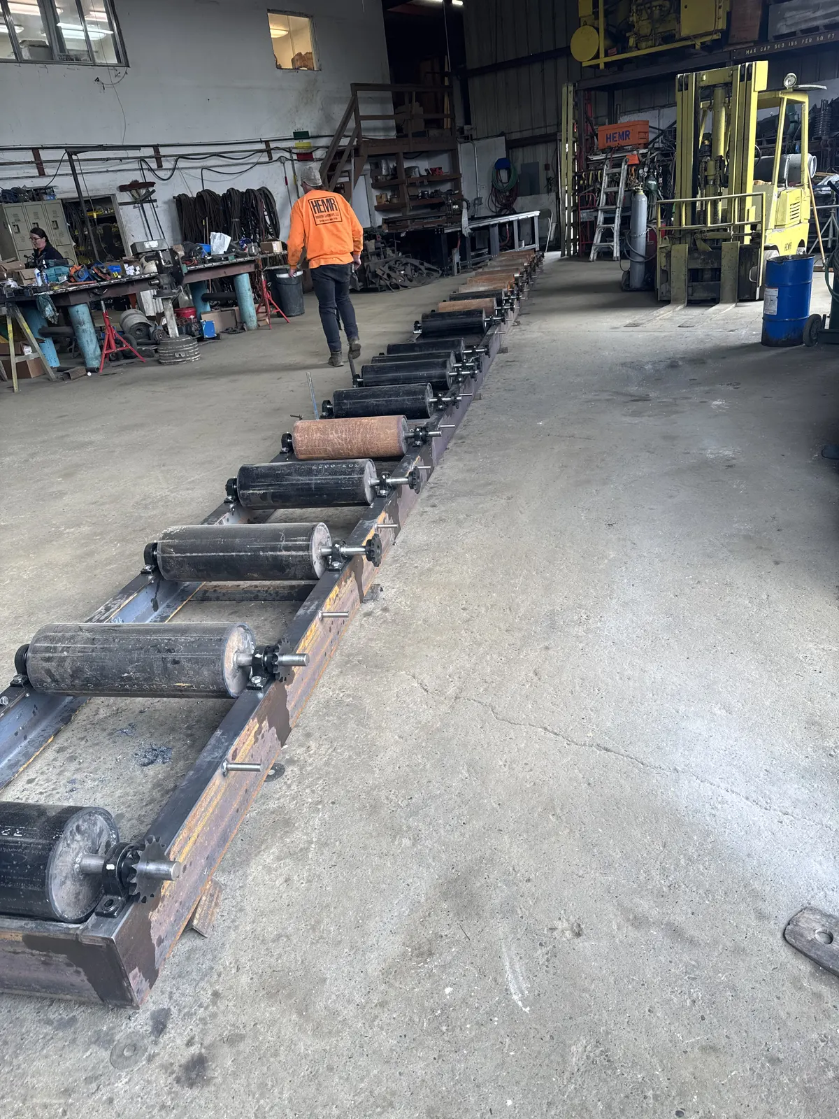 Roll cases fabricated in our shop