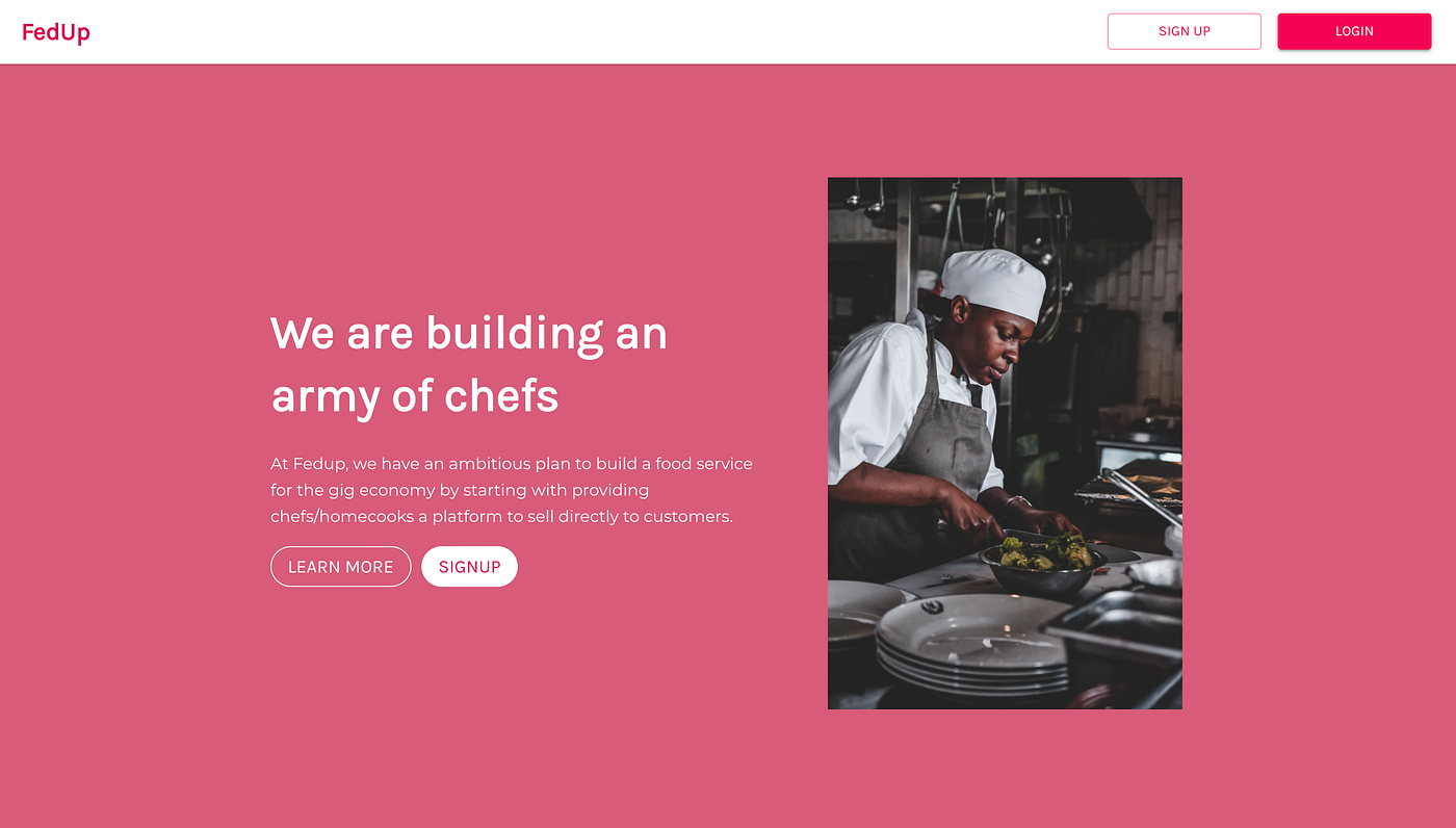 Screenshot of fedup.co