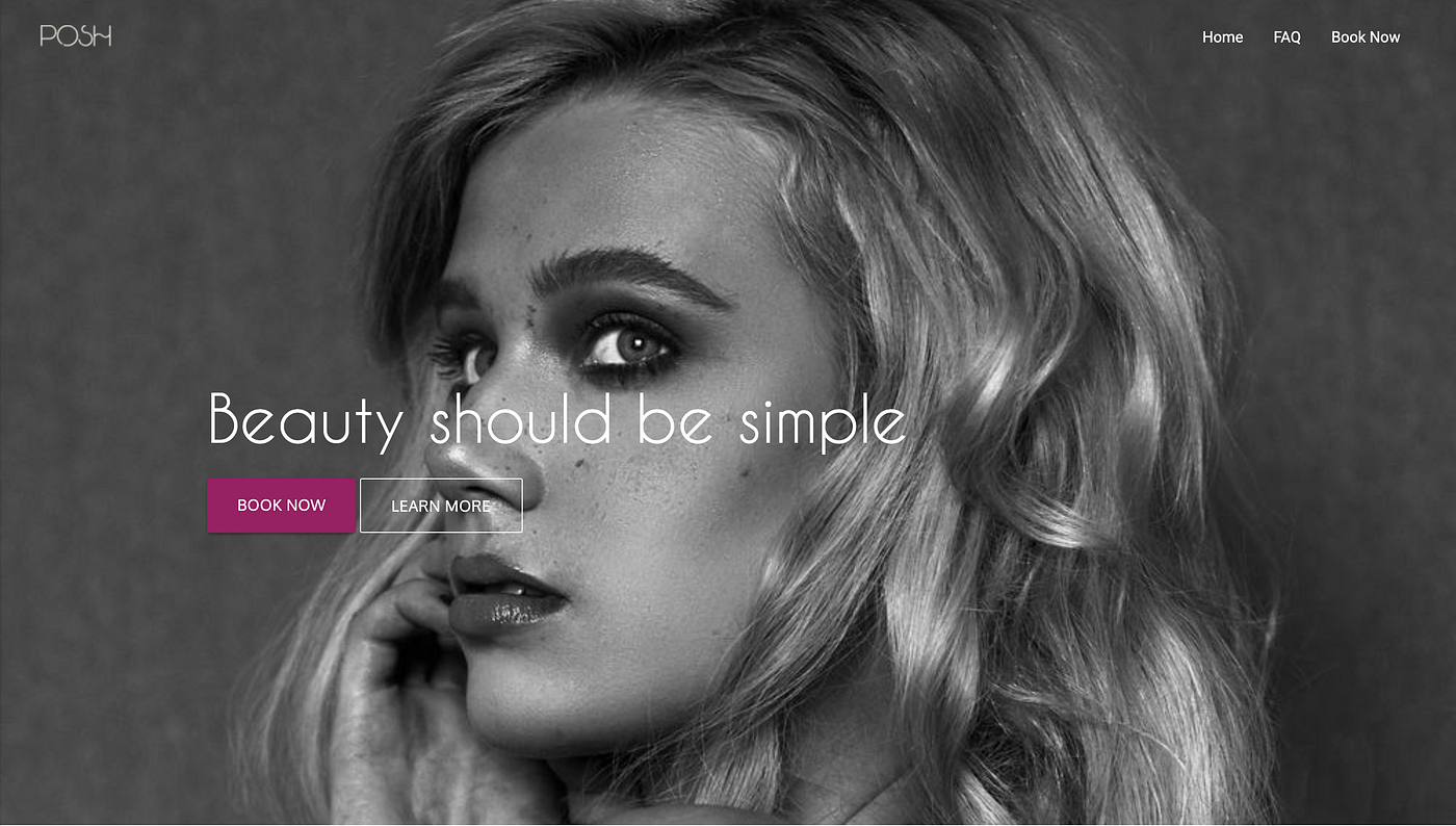 Screenshot of makemeposh.com from Wayback machine