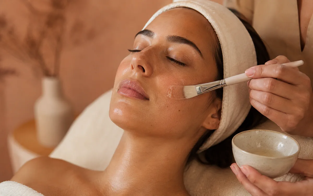 Aplicação de peeling químico