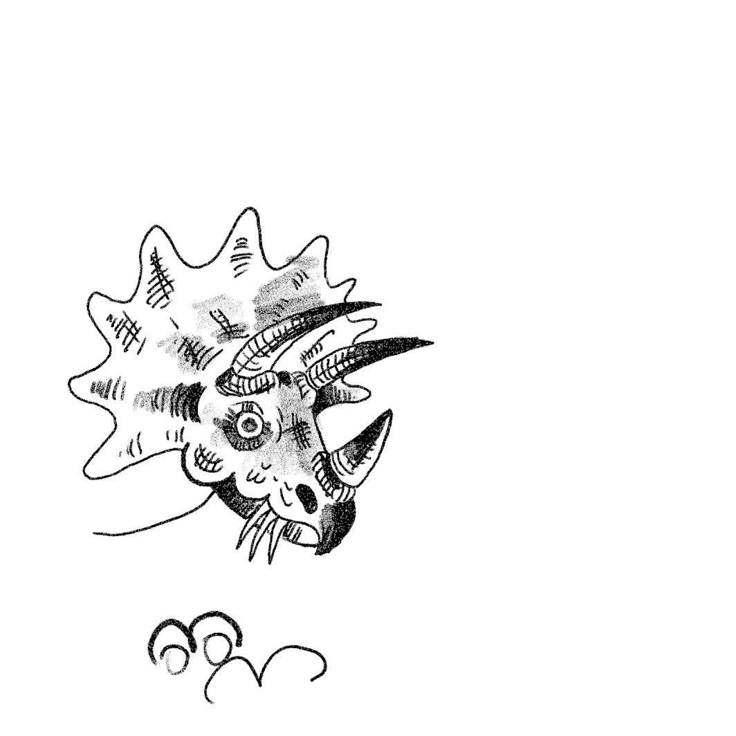 Triceratops qui mange