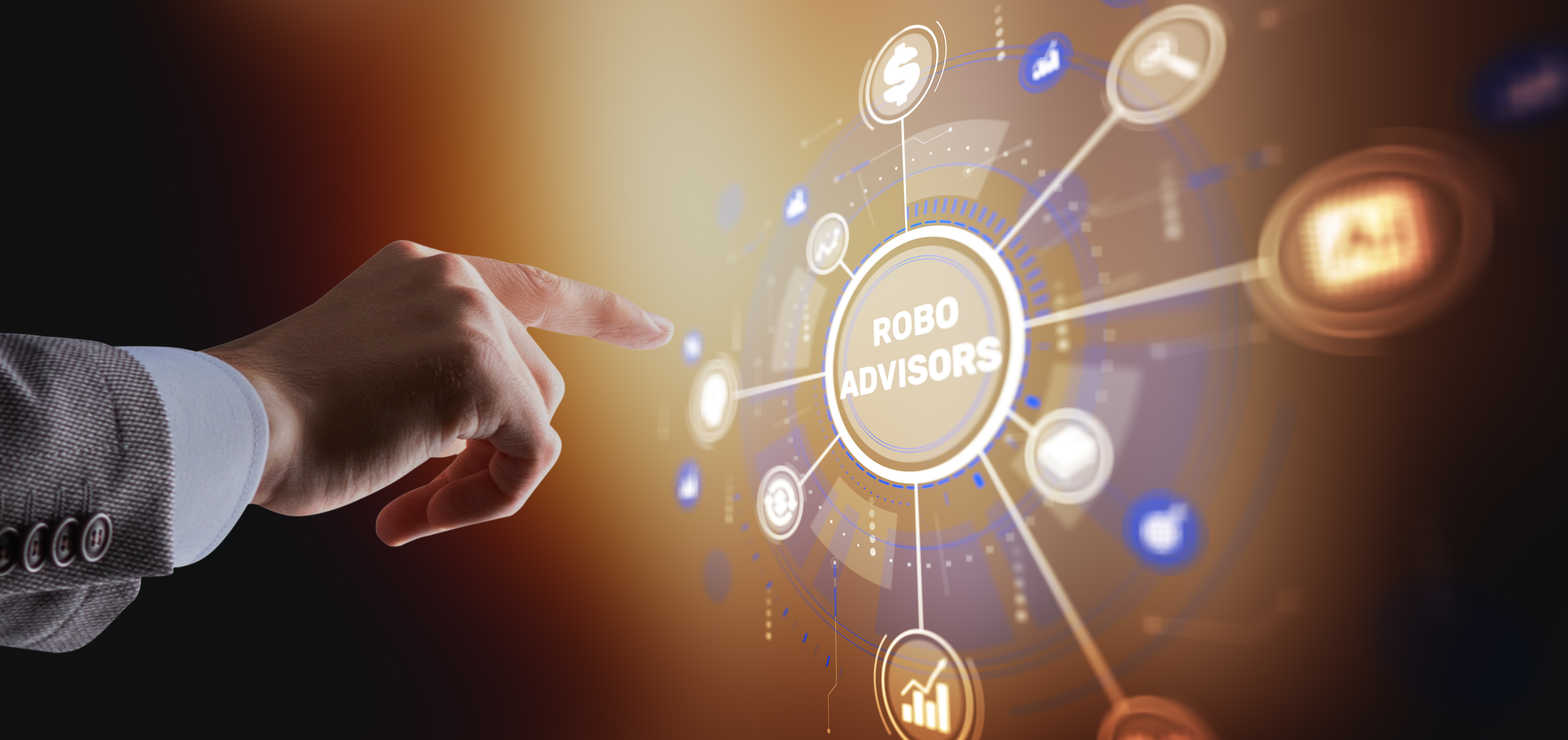 banker using AI and technology