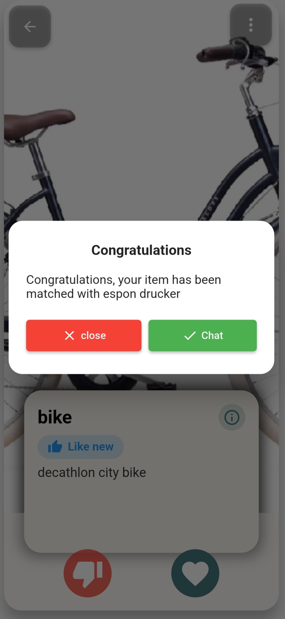 Step 4: It's a match!!