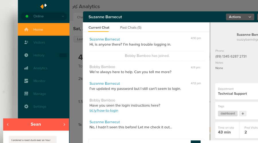Zendesk chat