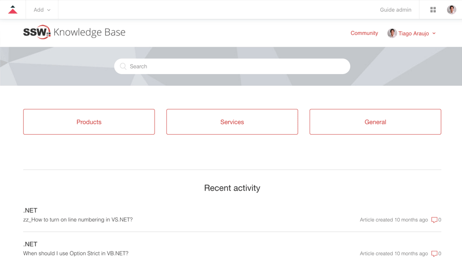 Zendesk guide