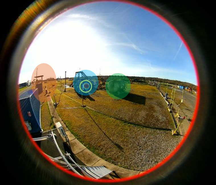 SonicView Live-Akustikbild einer Gasleckage
