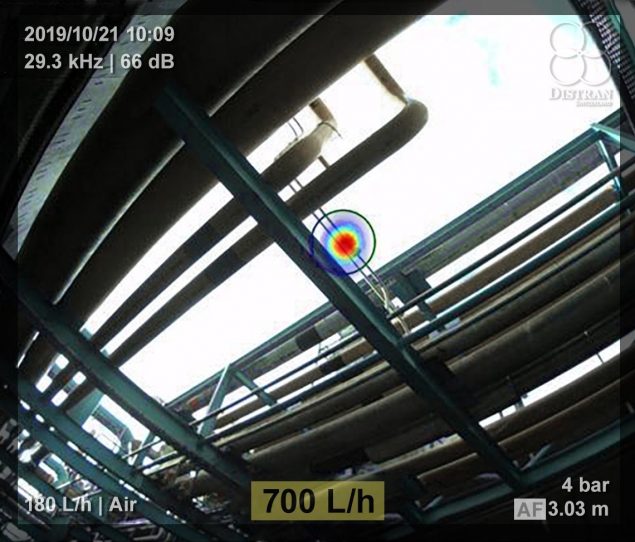 Quantification du débit de fuite de gaz