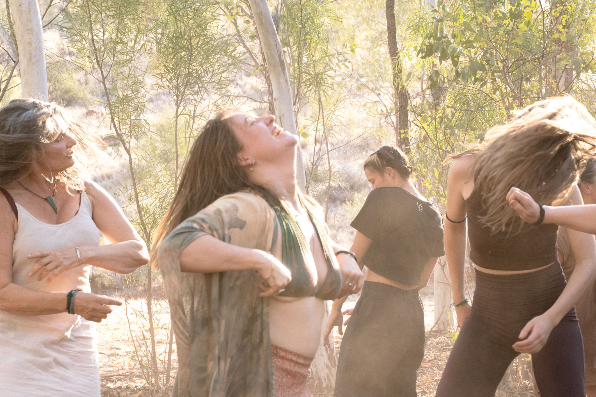 Grounded dancers on country