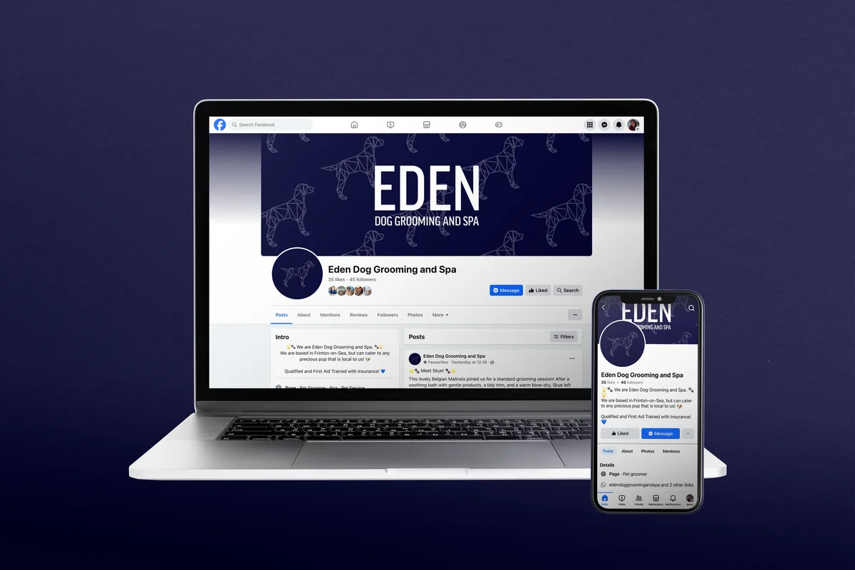Eden Facebook mockup