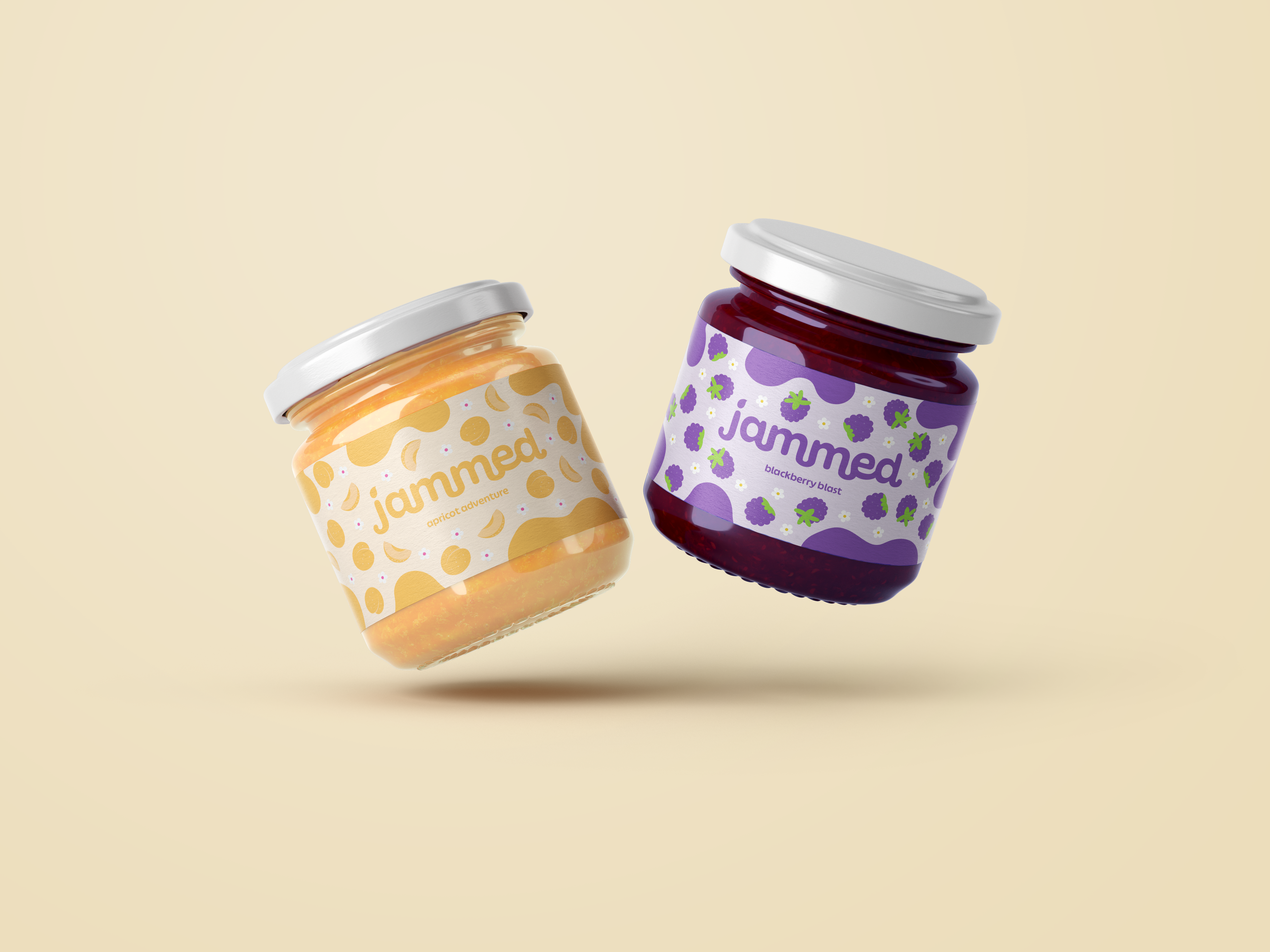 Jammed two-jar mockup