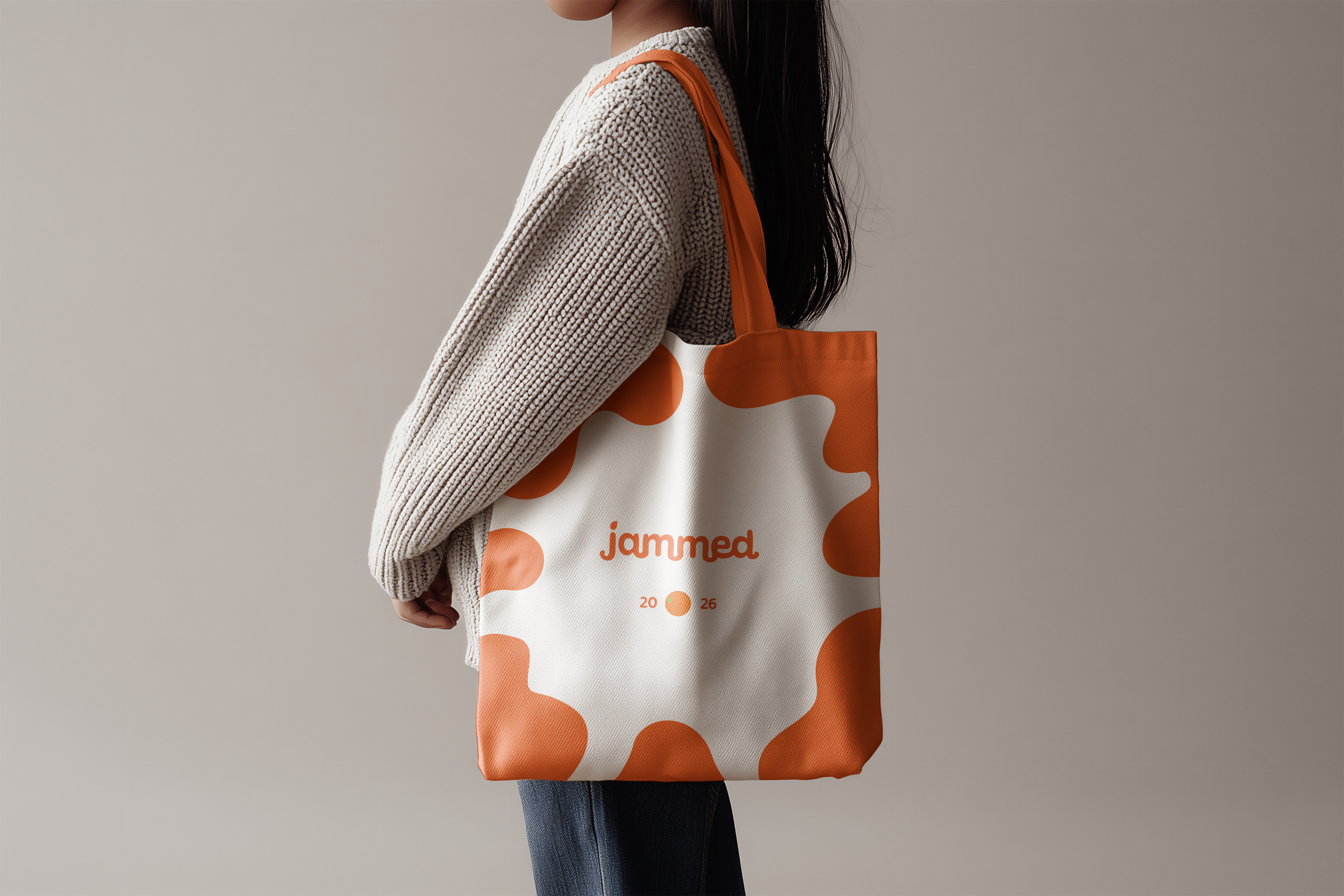 Jammed tote bag design