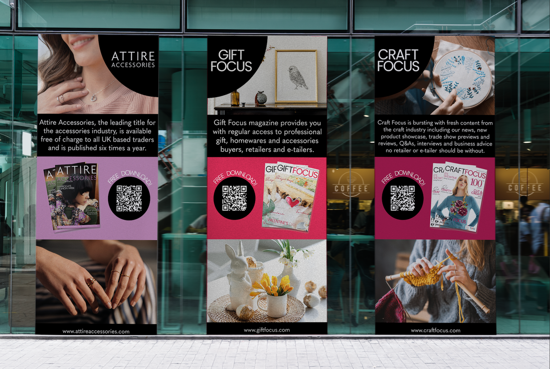 County Wedding Events roller banner mockups
