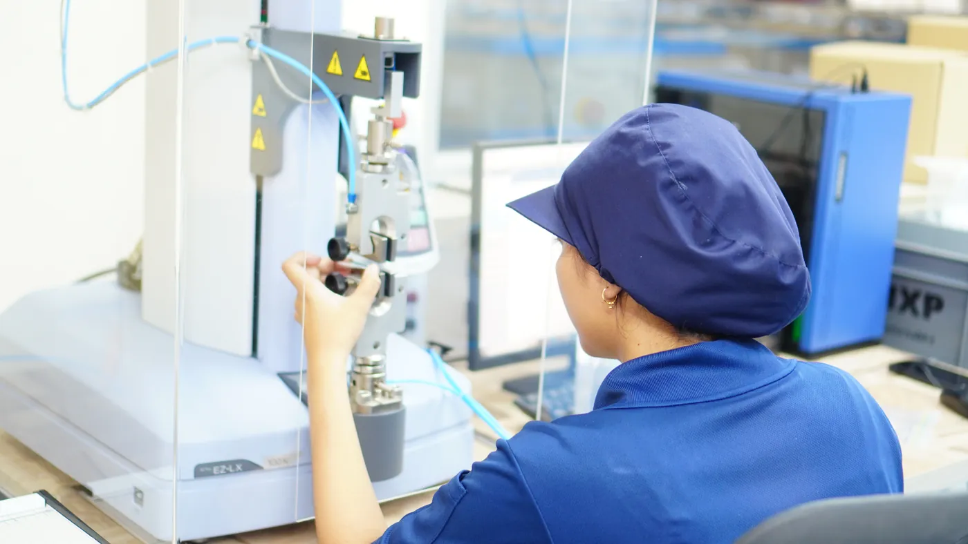 Gravure printing machine running custom PP packaging rolls at Greentech Globalindo