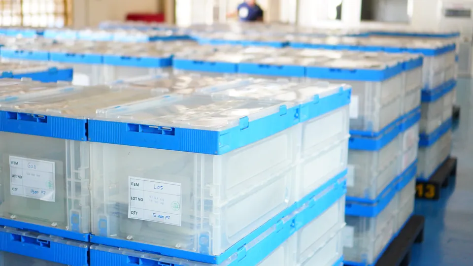 Recycled HDPE plastic pellets ready for dispatch from Batam facility