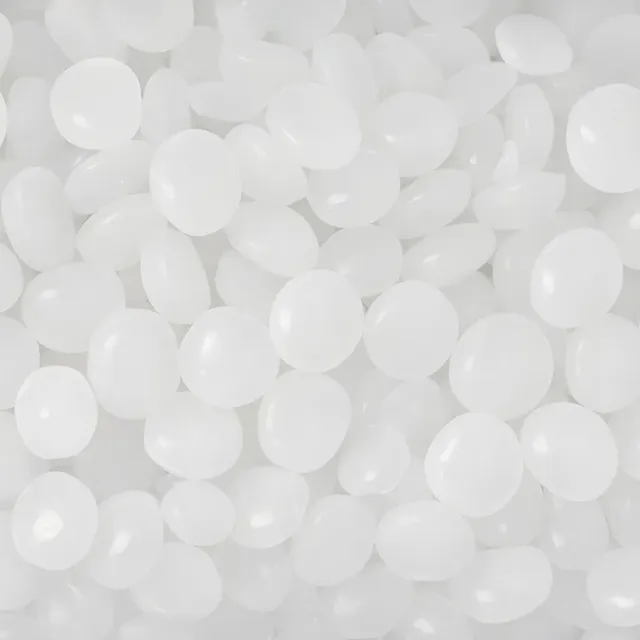 White Low Density Polyethylene recycled pellets