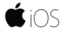 iOS mobile operating system logo.