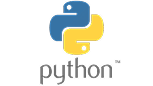 Python programming language logo.