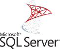 Microsoft SQL Server logo.