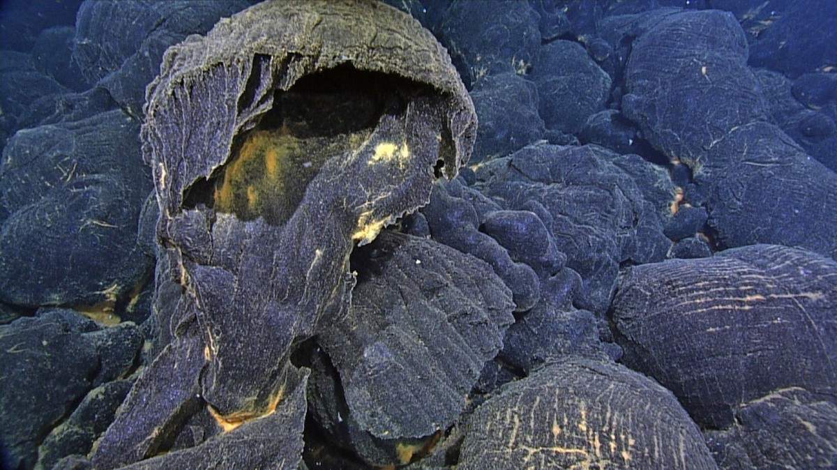 Pillow Basalts on the Ocean Floor