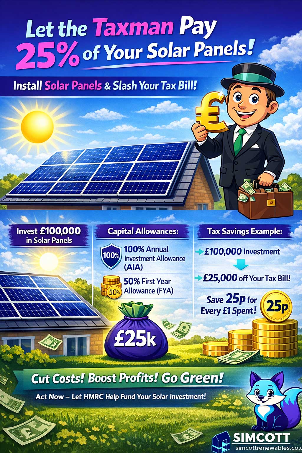 Install Solar Panels & Slash your Tax Bills