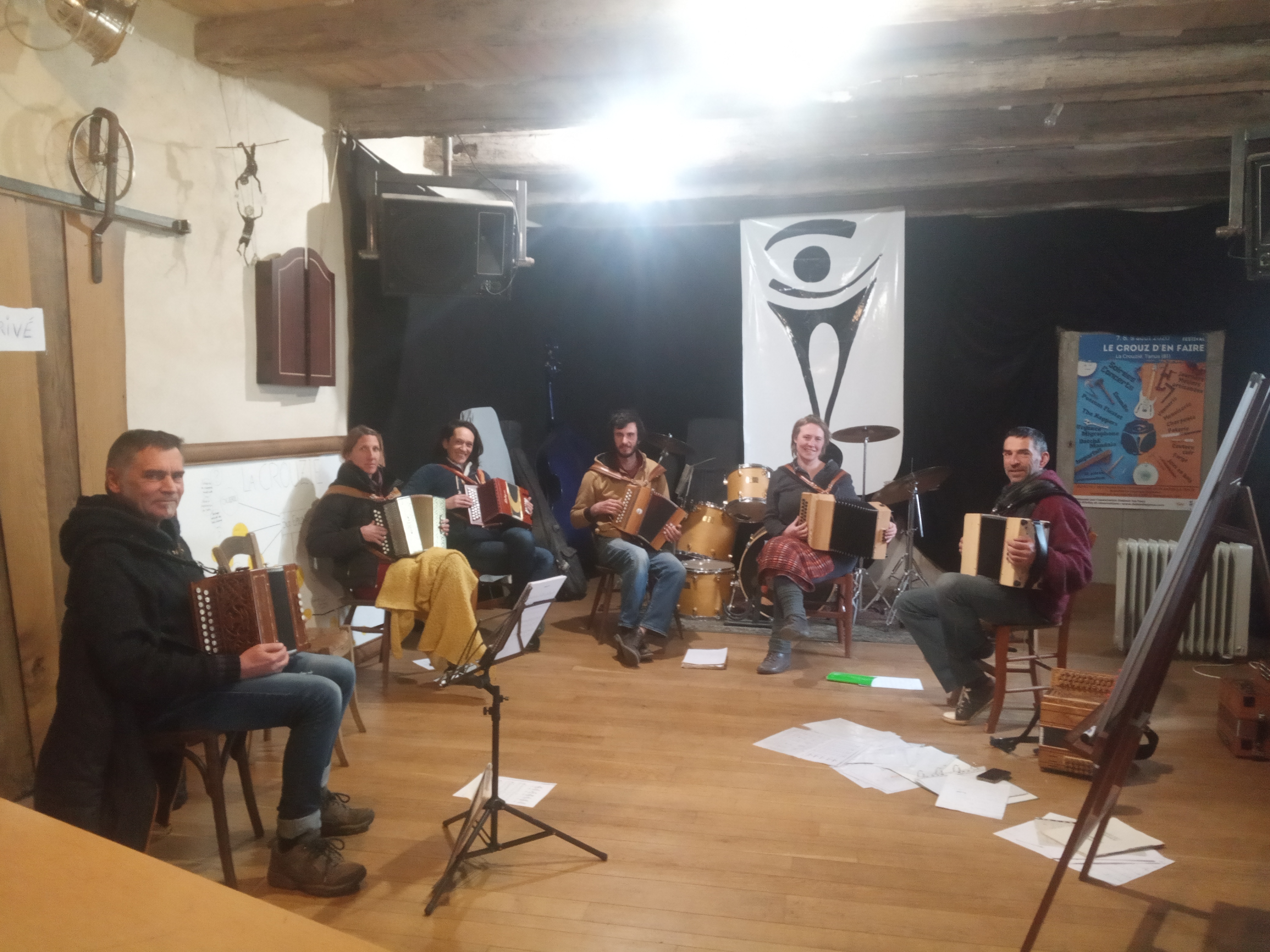 Stage d'accordéon au café associatif