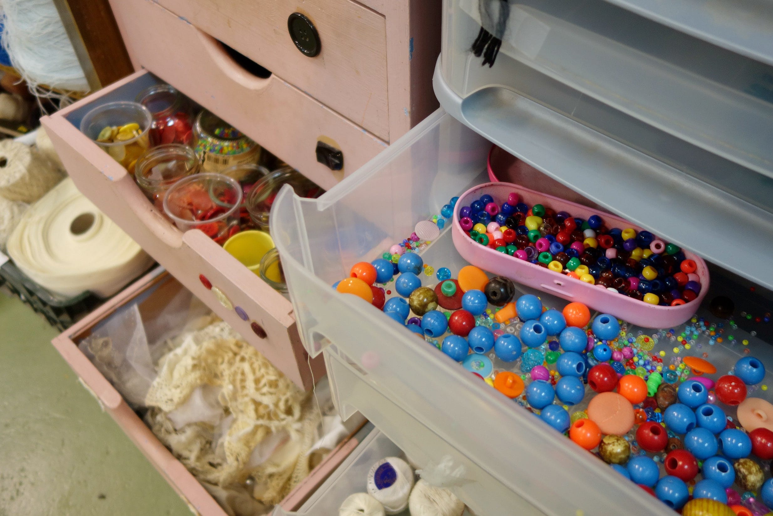 Fils, perles et biais