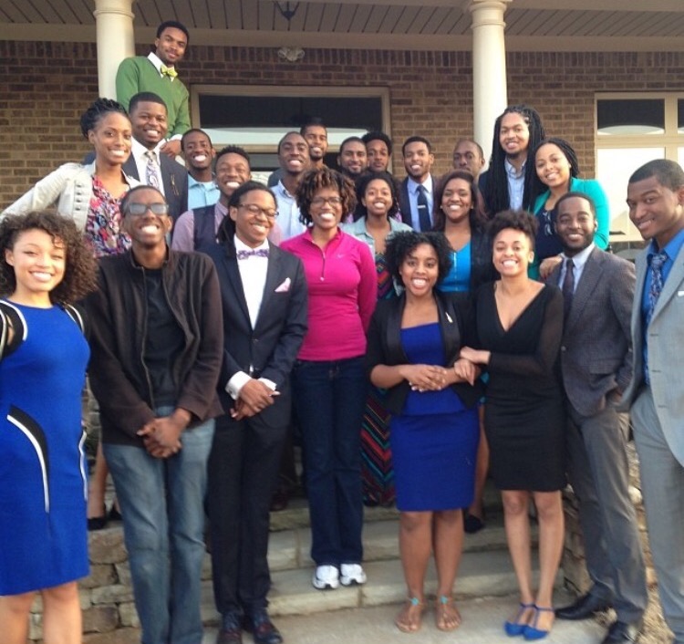 Group picture of the math department students of Oakwood University.