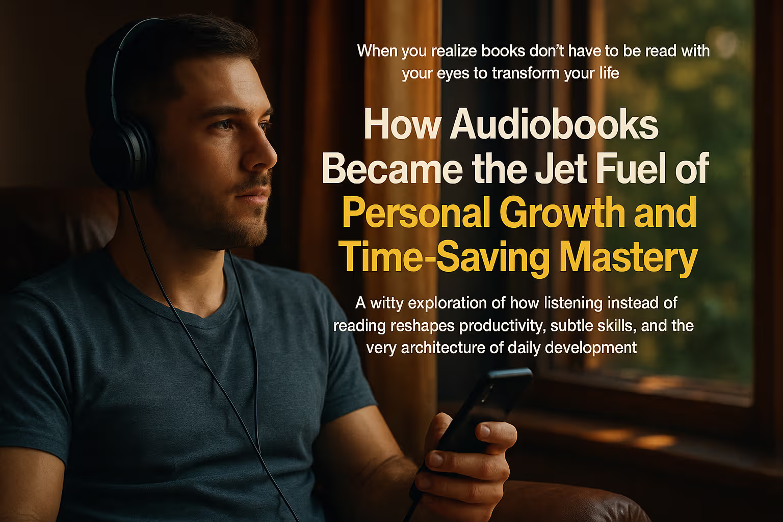 How Audiobooks Became the Jet Fuel of Personal Growth and Time-Saving Mastery
