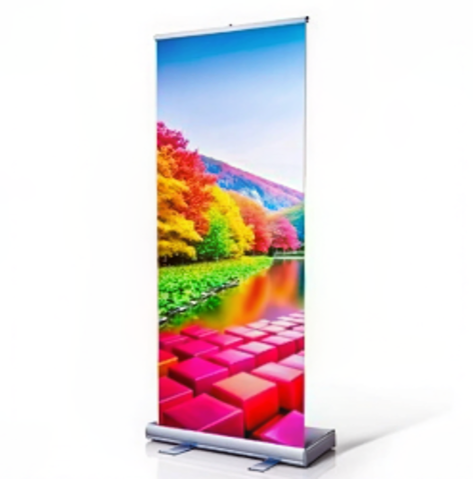 Roll Up Banner Stand - Slim Base 3M X 23M (Silver) | Buy Roll Up Banner ...