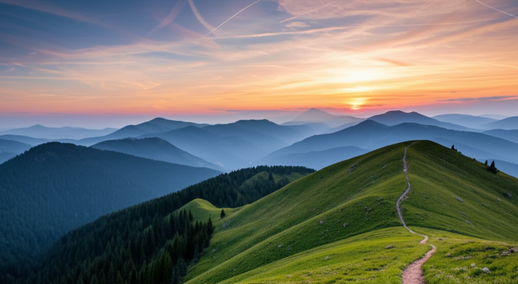 Summit views of the Arctic