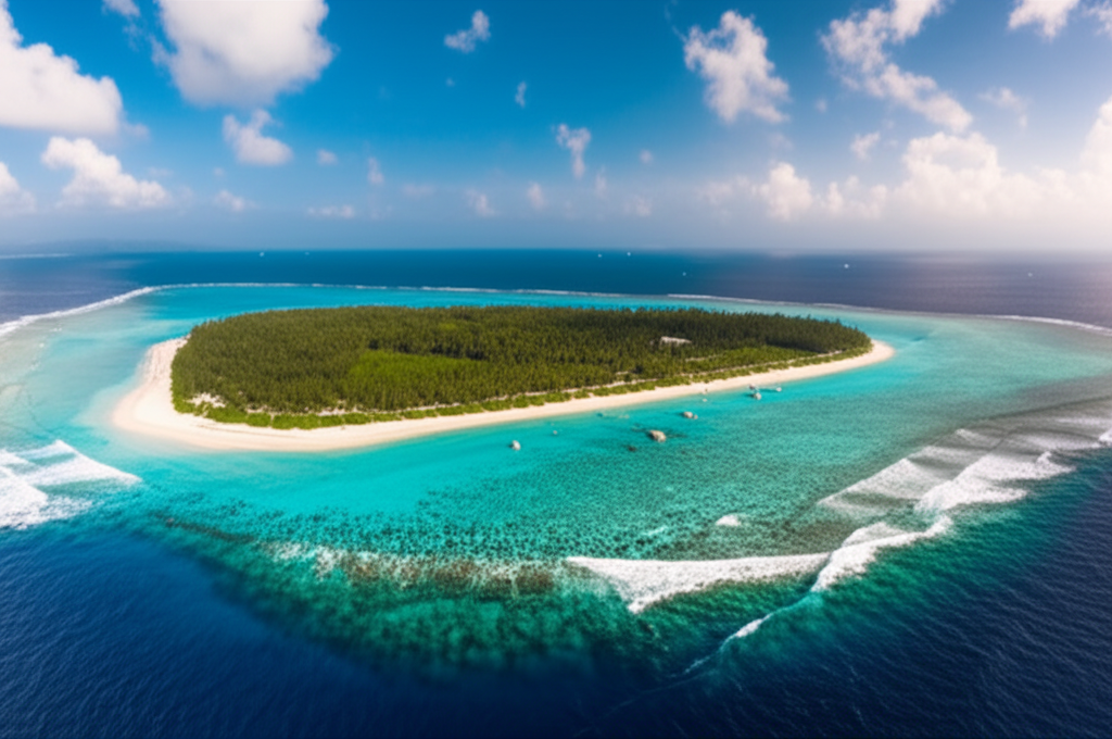 Aerial view of the desert