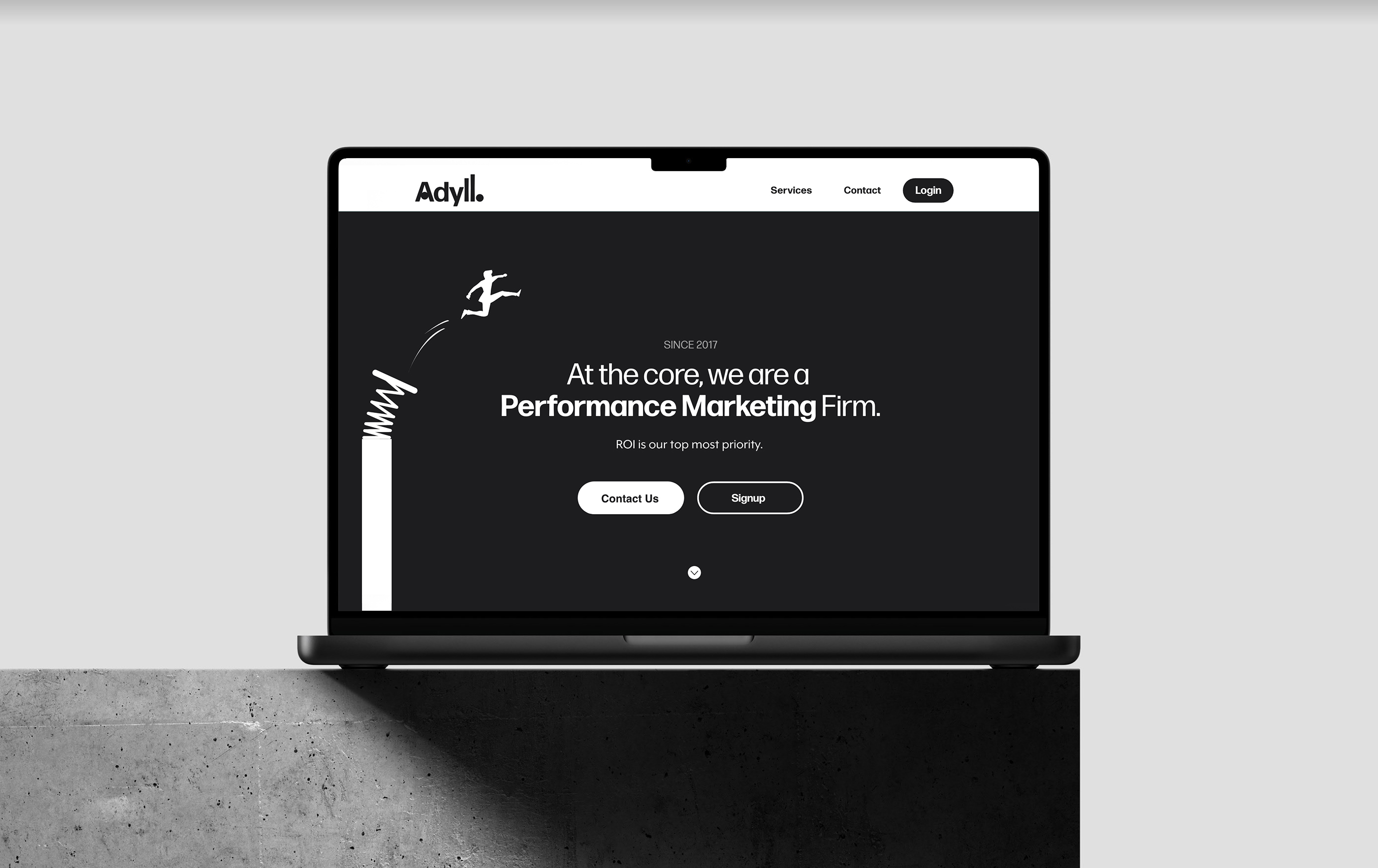 Adyll brand and website design