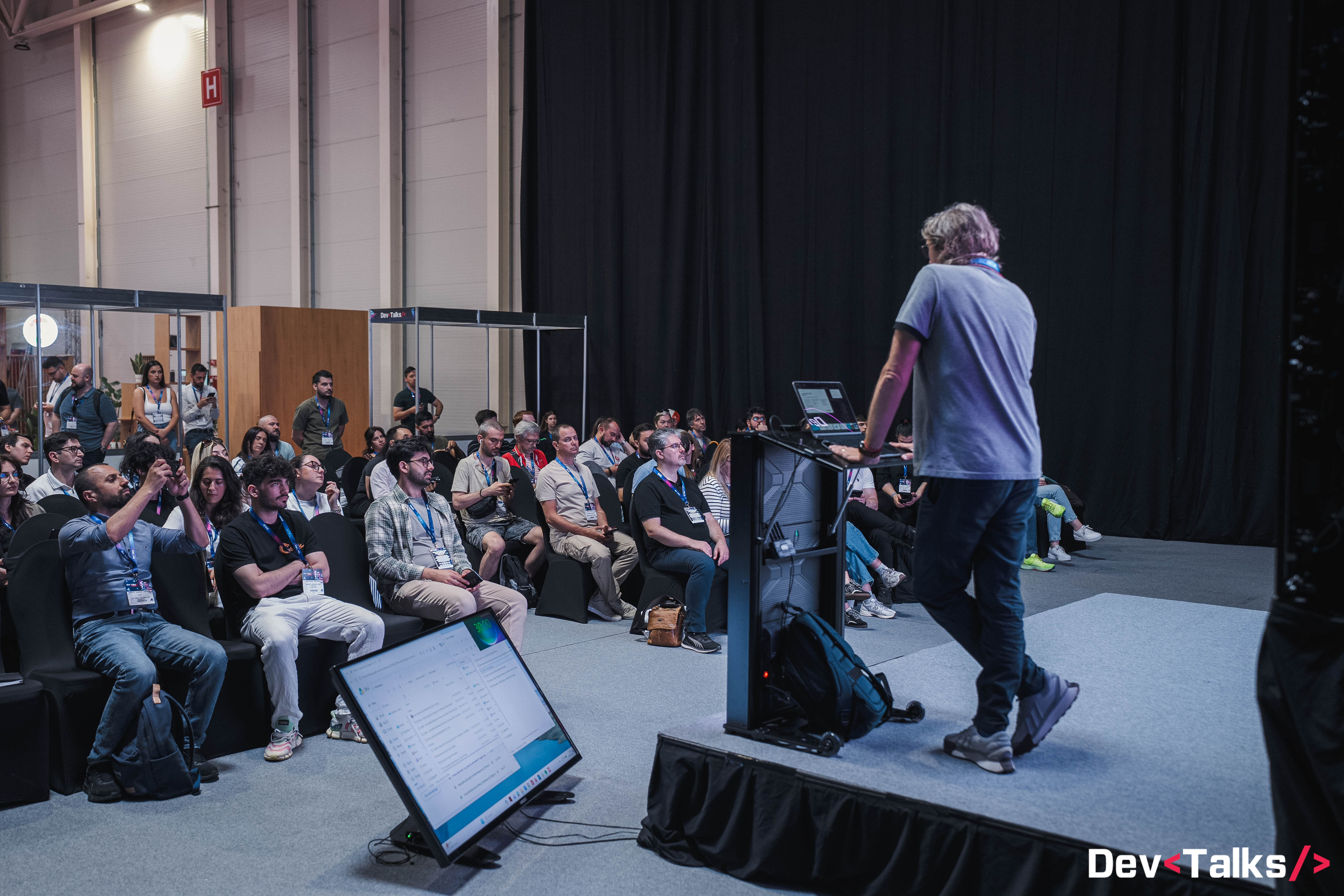 Alexandru Gheorghe presenting at DevTalks Romania 2026