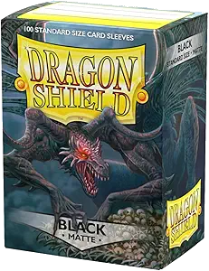 Matte Black Dragon Shield Sleeves