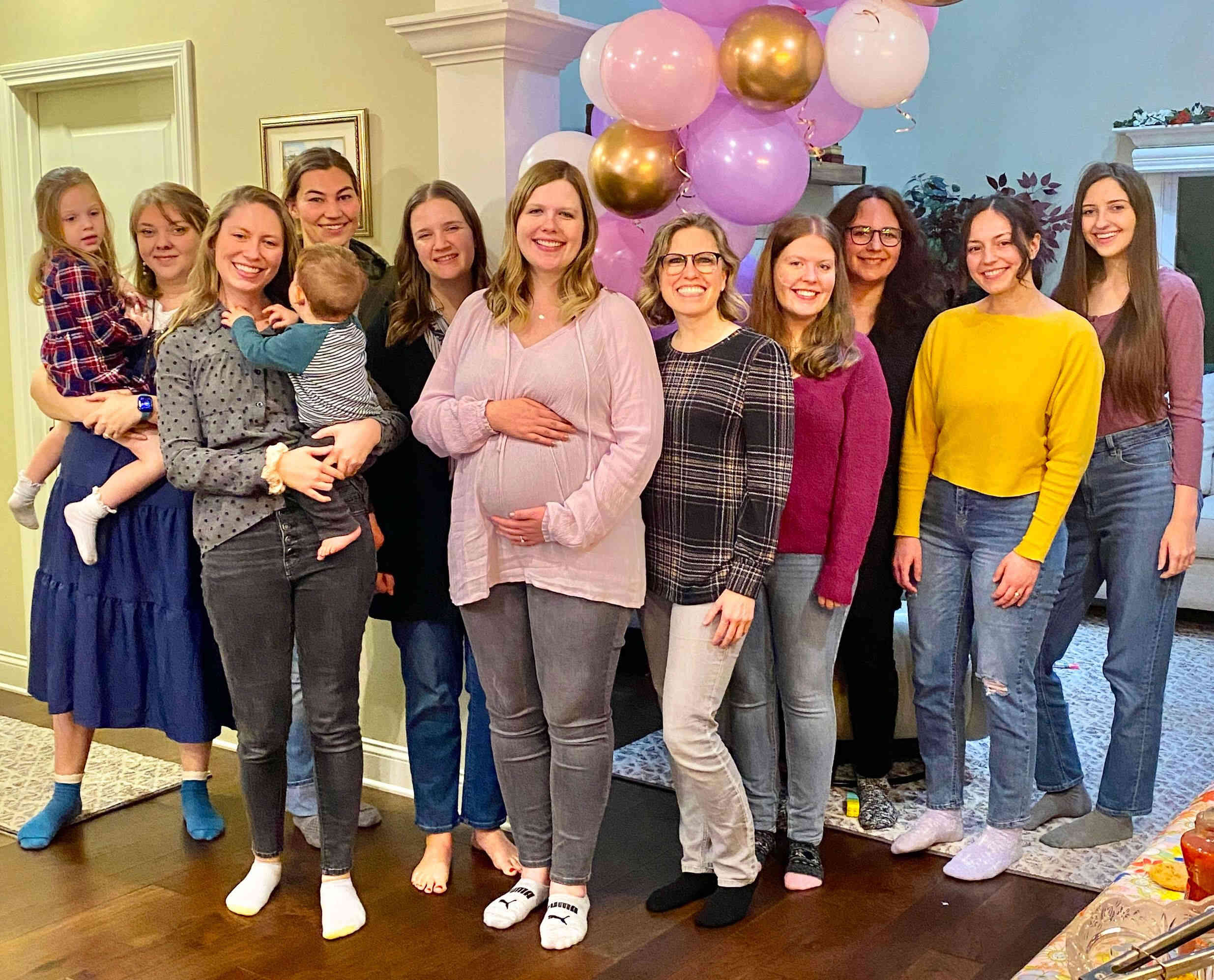 Over Christmas break we had a baby shower for Aubrey, it was the perfect time for us since Molly and Christina were in town, but unfortunately Aubrey's friend Lizzy could not make it due to sick kids. Considering all the bugs and busy time of year, Aubrey and I really appreciate everyone who was able to come and celebrate baby Garrido!